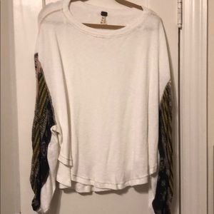 Free People thermal bell sleeve top